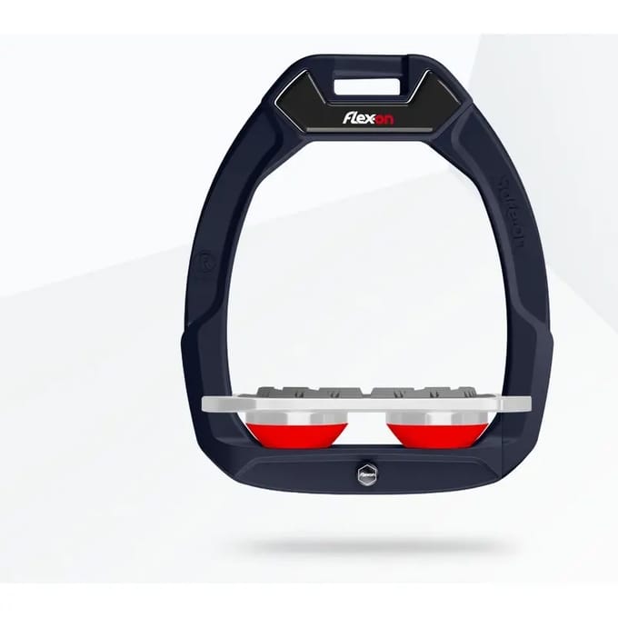 Veiligheidsstijgbeugels Plat Grip Blauw/Grijs/Rood Flex-On Safe-On