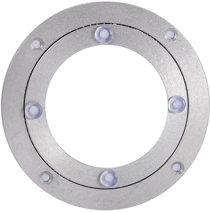 Draaibare Displaybasis - Draaitafel Lager - Objecten Presenteren - Zwaar Aluminium - 4 Inch - Zilver