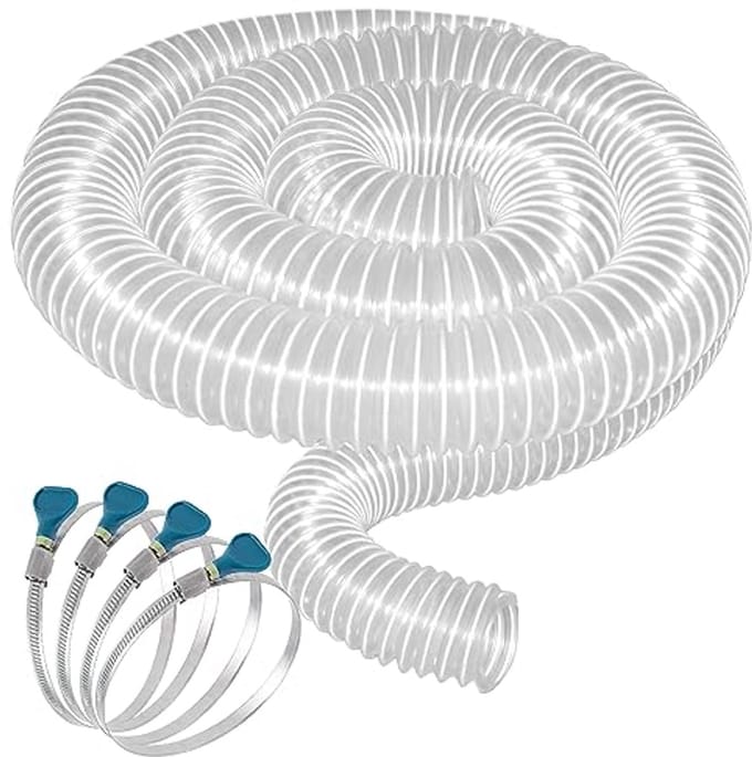 PVC-stofopvangslang 2-1/2" x 10' - Flexibel en Lekbestendig
