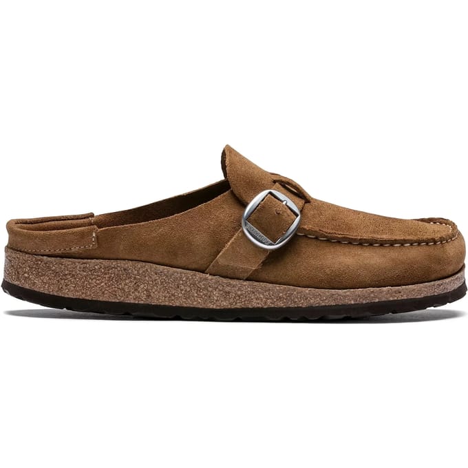 Damesklompen van suède leer Birkenstock Buckley