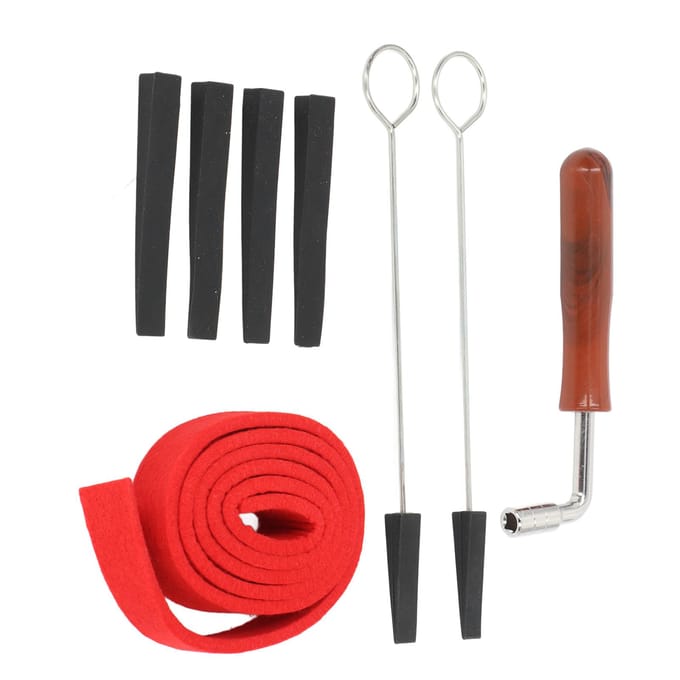 Pianostemtool Temperamentstrip Stemmer Sleutel Siliconen Vorken Demperblokken Reparatie Set black