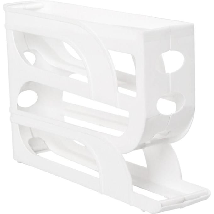 3 Laags / 4 Laags Automatische Eierroller Nieuw Huishouden Keuken Speciale Eierroller Rek Ruimtebesparend Grote Capaciteit Eierorganizer white