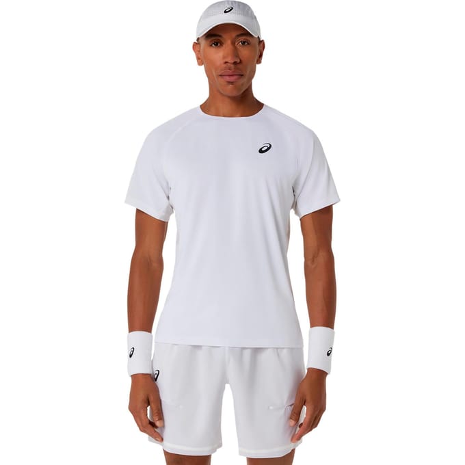ASICS Match   T-shirt Heren-wit