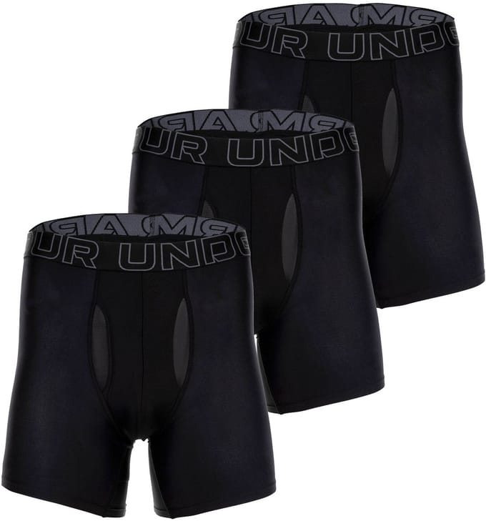 Under Armour Boxershorts UA PERFORMANCE TECH - SOLID 6 IN 3PK Set van 3