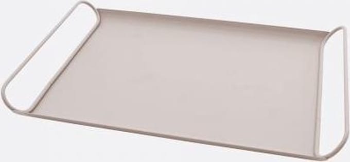 Point-Virgule dienblad uit metaal poederroze mat 37.5x25.5x3.7cm