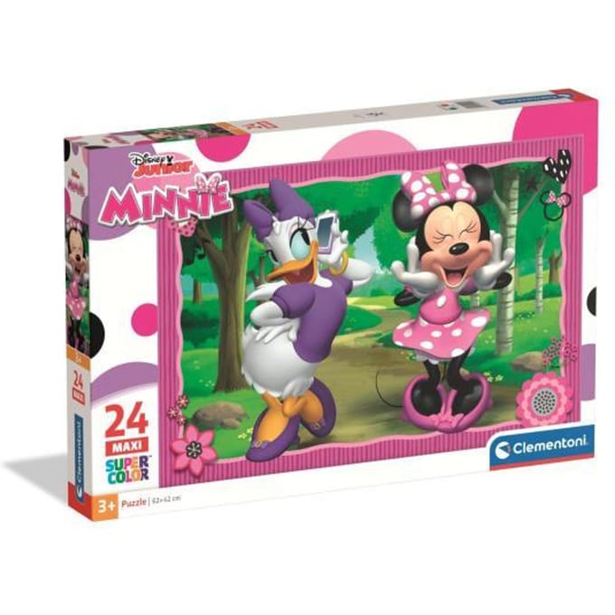 Clementoni - Puzzel - 24 Maxi Stukjes - Disney Minnie - Kinderpuzzel - Vanaf 3 jaar