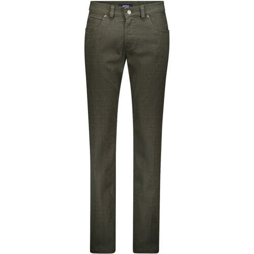 Gardeur Broek Bill-3 Cotton Blend Subtle Check Khaki / male