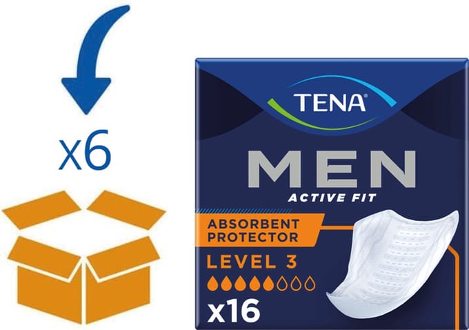 TENA Men (Active Fit) Level 3 - 6 pakken - 96 stuks