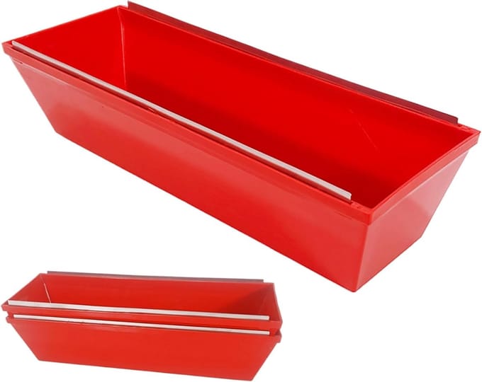 Drywall Mud Bin - Putty Mixer Pan - Cement Mengen - Innovatieve Scraper - 35.5 x 9 x 12 cm