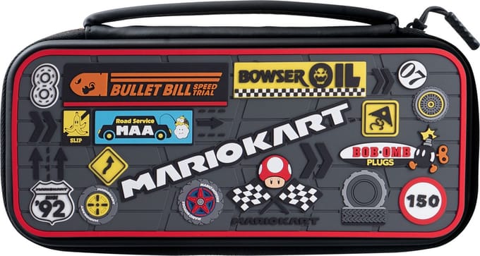 PDP Gaming Switch Travel Case Plus - Kart Sponsors - Consolehoes - Nintendo Switch/OLED/Lite