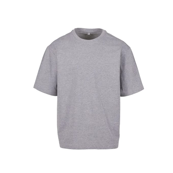 Build your Brand Loose Fit Tee BY391 - Heather Grey - S