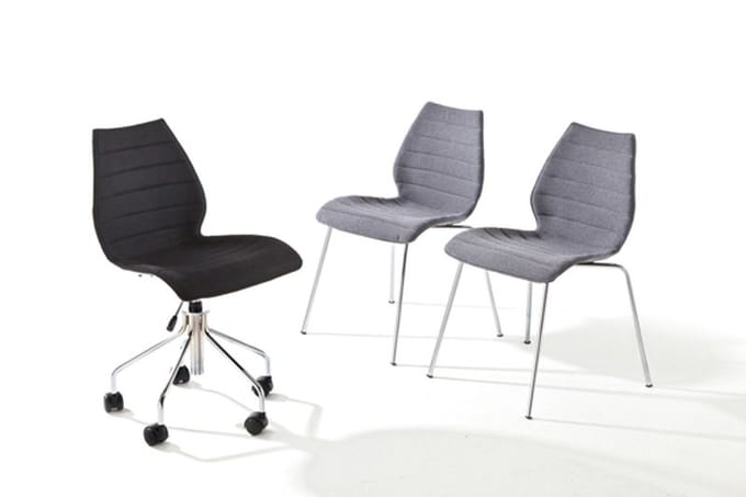 Kartell - Maui armleundraaistoel - lichtblauw