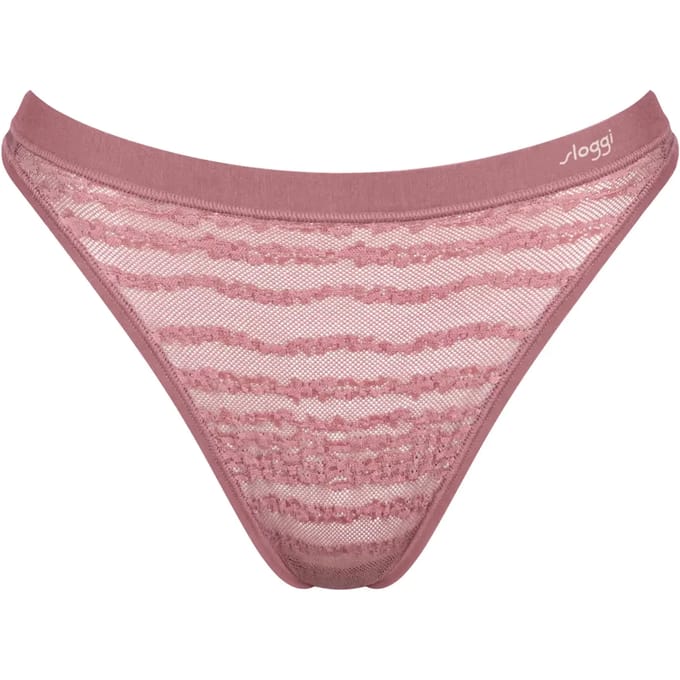 Sloggi FREE Evolve String Lace Dames Onderbroek - BRUIN