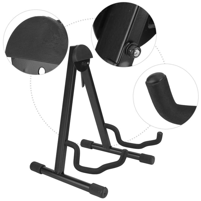 A-Frame Verstelbare Opvouwbare Cellostandaard Ondersteuning Muziekinstrument Accessoire Zwart black