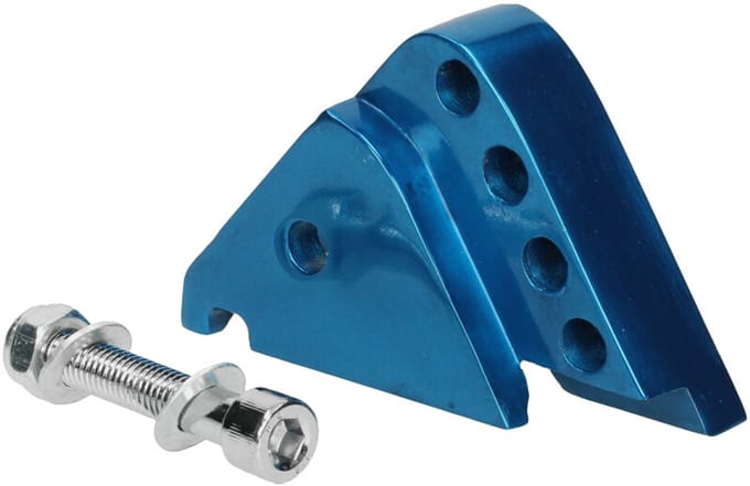 Schokbrekerverlenger TNT Minarelli horizontaal, Booster vanaf 2004 blauw
