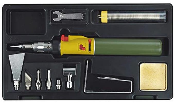 Soldeerbout met Katalysator en Accessoires - Vlamtemperaturen tot 1.300 °C