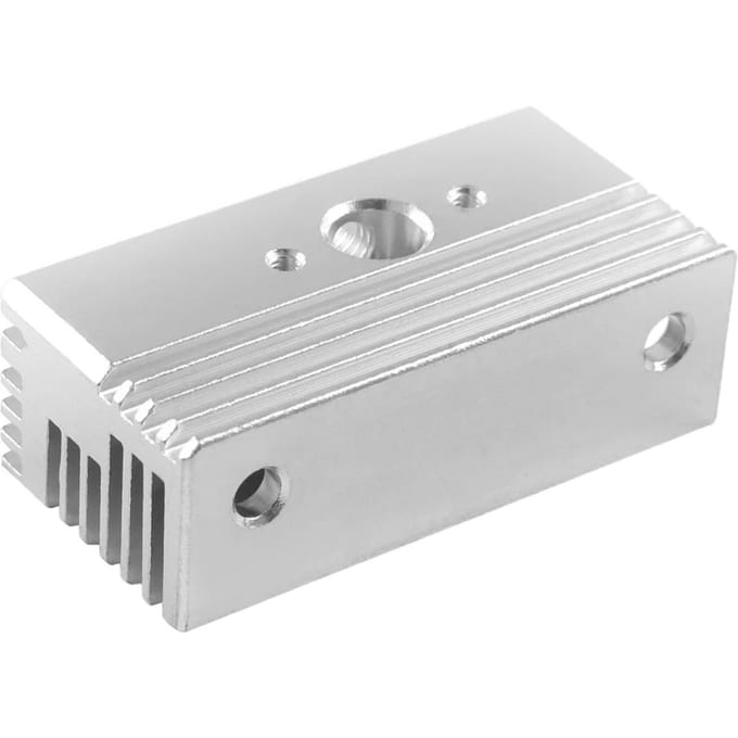 Aluminium Koelblok Compatibel met Creality Sprite Extruder en Ender S1S1 PRO Vermoon V1V1 zilver