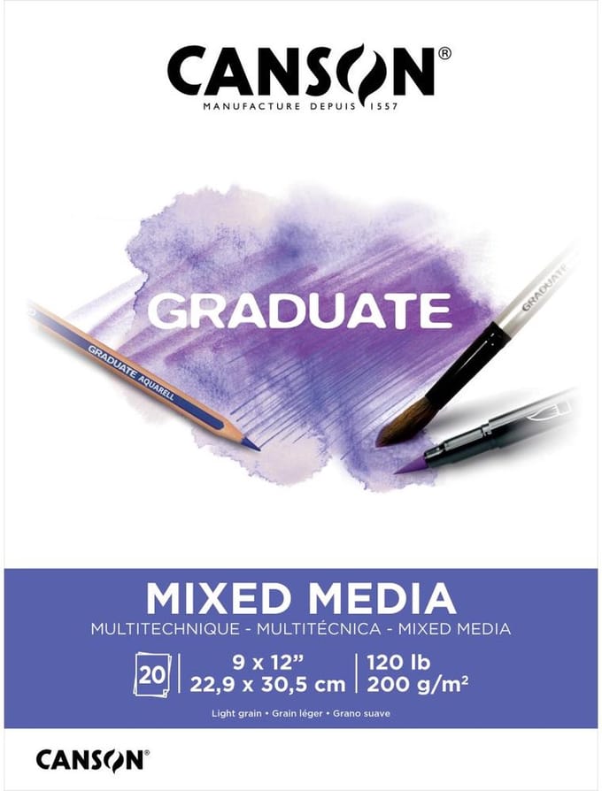 Canson - papierblok Graduate Series Mixed Media Pad - C525008001