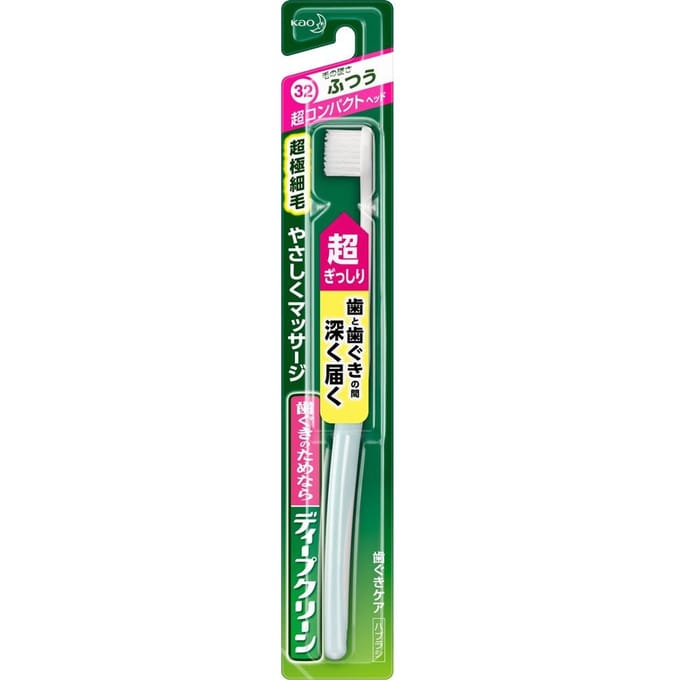 Kao - Deep Clean Ultra Compact Toothbrush 1 pc - Random Color - Normal