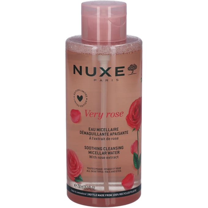 Nuxe Very Rose Soothing Cleansing Micellar Water Micellair water Dames 750 ml