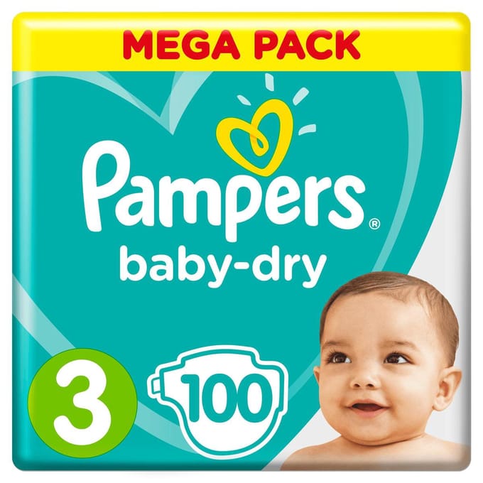 Pampers Baby-Dry Luiers - Maat 3 - 100 stuks