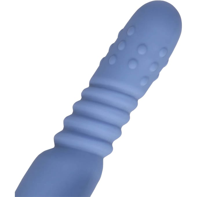 Rotating Beads and Thrusting Rabbit Vibrator - Blue Nova