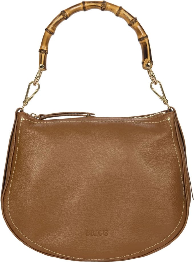 BRIC'S Schoudertas Gondola Margherita Gardenia Bag Leather Bruine