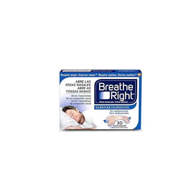 Breathe Right Bandelettes Nasales Petite Taille 30 Unités blue