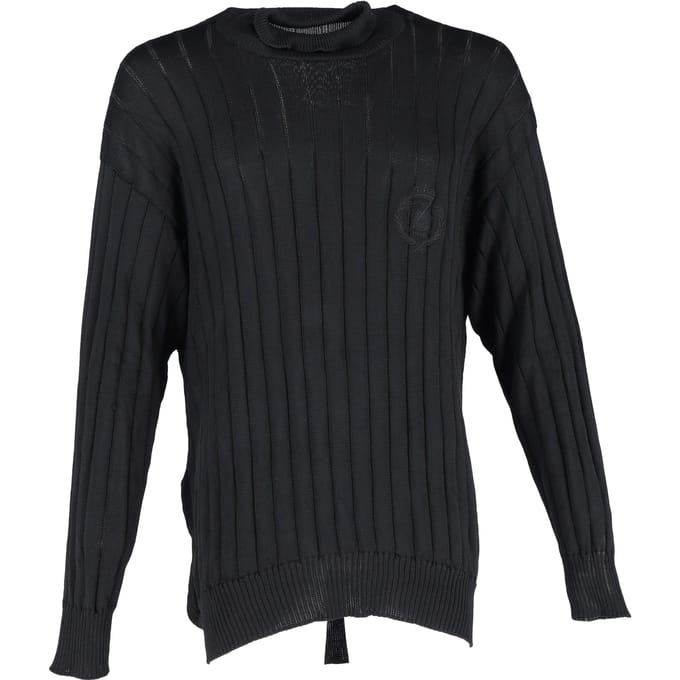 Balenciaga oversized coltrui van zwarte zijde