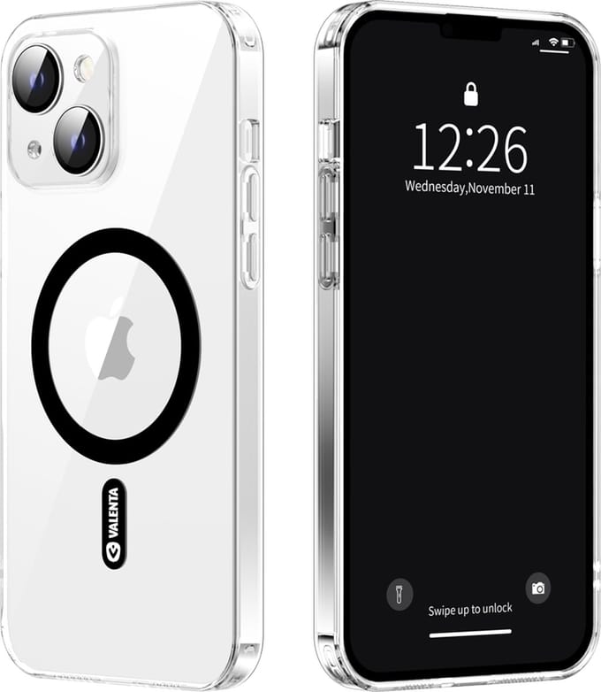 Valenta - Back Cover Glass - 9H -  Camera bescherming - geschikt voor magnetische Apple accessoires - Transparant - iPhone 13