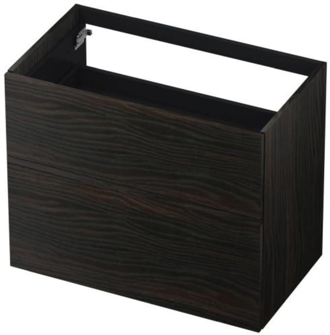 INK - Onderkast 2 Laden Push To Open 65cm Hout Decor - 800x450x650 Mm - Intens Eiken