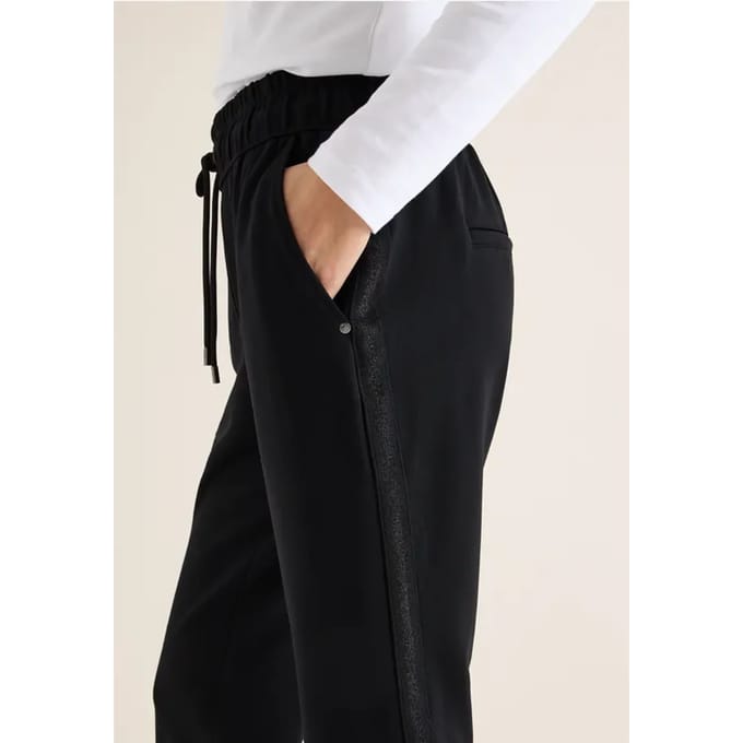 Broek met glittertape