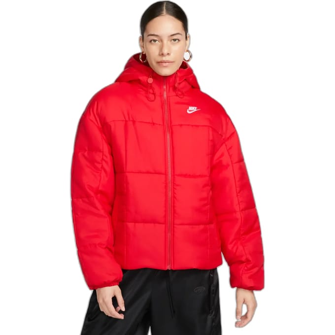W Essential Thermic Classic Puffer University rood/wit donsjack voor dames
