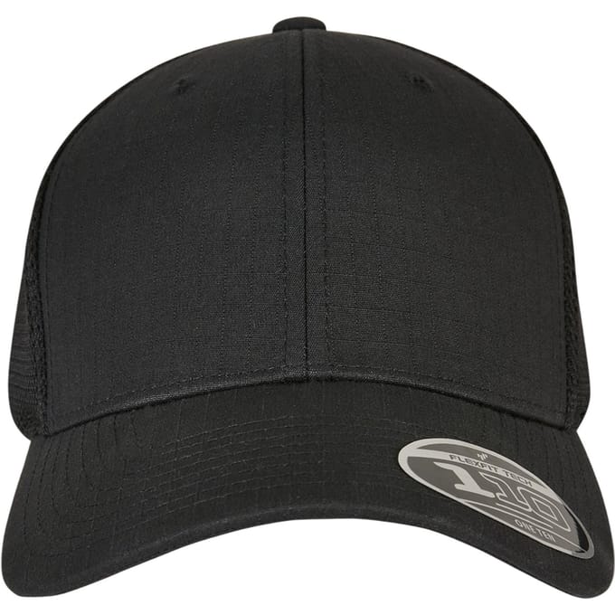 Flexfit Ripstop Mesh Honkbalpet (Zwart)