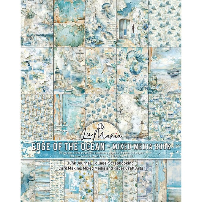 Ciao Bella Mixed Media Book "Edge of the Ocean"