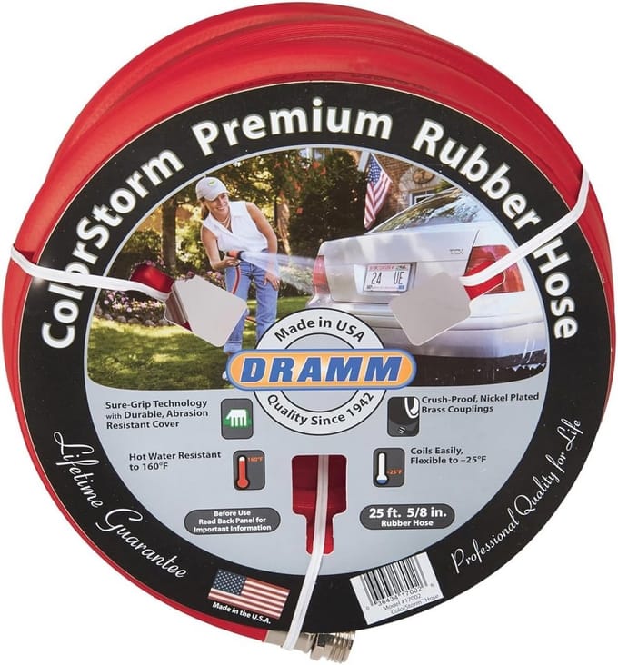 Kleurige Premium Rubber Tuinslang 25 ft - Ideaal voor Kleine Tuinen