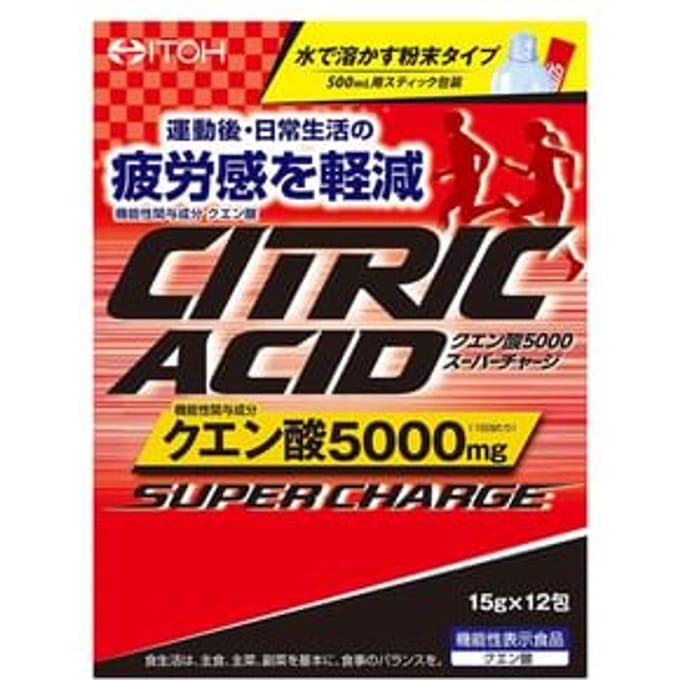 Citric Acid 5000 Super Charge 15g x 12