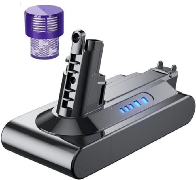 V10 Serie Li-ion 2500mAh/25.2V Plus.Parts Hoge Capaciteit Accu voor Dyson