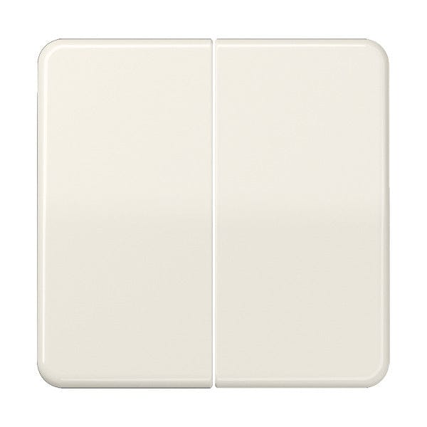 Jung CD595 Serieschakelaar, Serietoets Afdekking 2-voudig Crème-wit