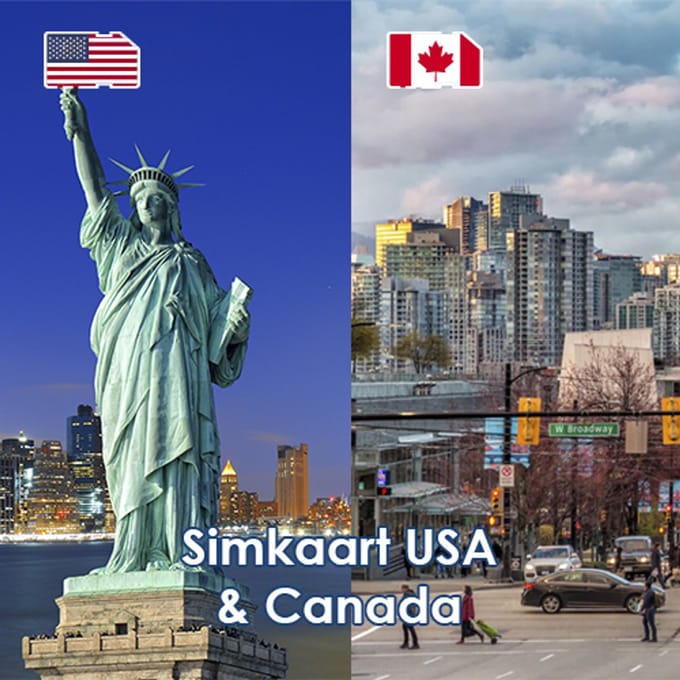 InternationalSIM Data Simkaart Canada - 3 GB - 15 dagen