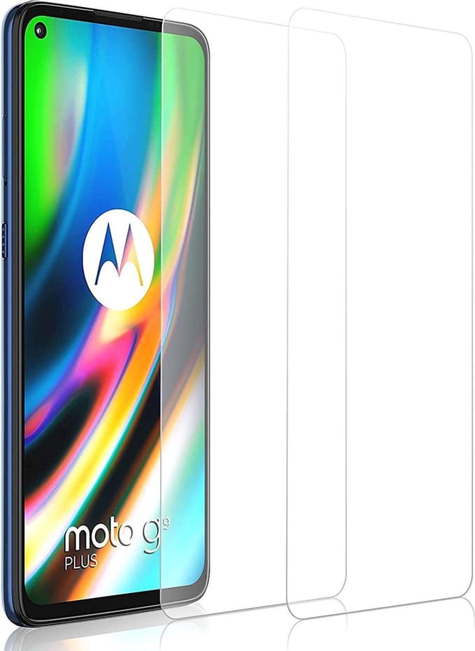 Screenprotector Glas - Tempered Glass Screen Protector Geschikt voor: Motorola G9 Plus - 2x