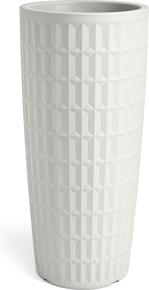 VECA - Bloempot Tyle, Ø38, H85 cm, warm wit