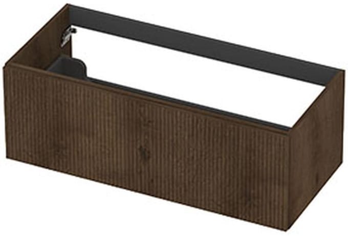 INK - Onderkast 1L Fineer Gefreesd Tbv Greep - 1000x450x400 Mm - Chocolate