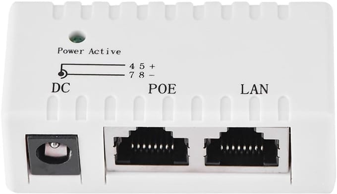 POE Splitter Adapter - Power Over Ethernet Injector - Stabiele AP Connectiviteit - 10M/100Mbps Snelheid