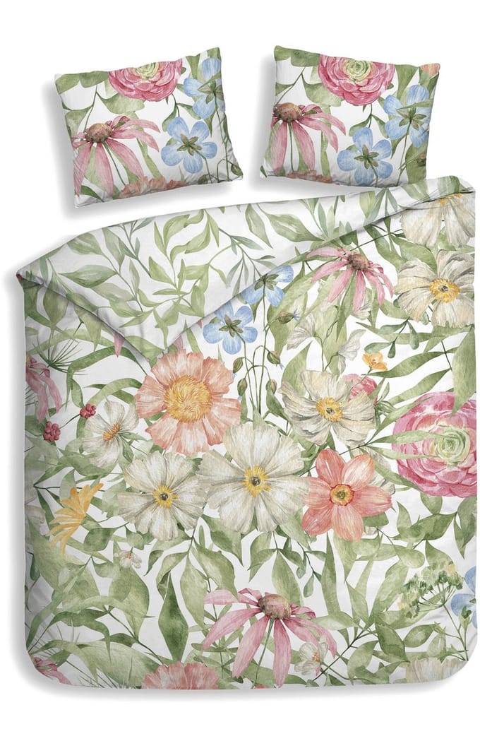 Heckettlane Svea Dekbedovertrek - Lits-Jumeaux - Bamboe - 260x200-220 cm - Multi