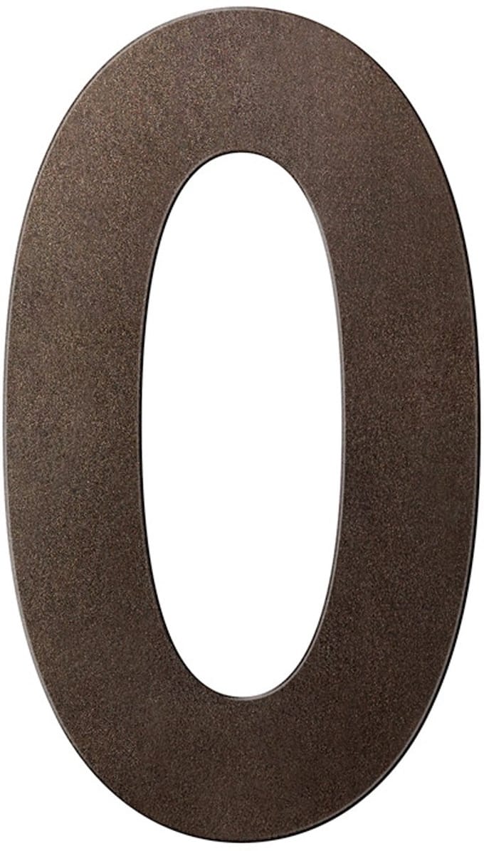 Huisnummer - Dark Brons Kleur - RVS - GPF - Dark blend 0 XL, 250 mm