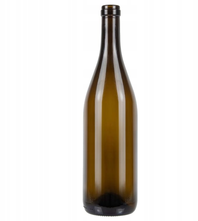 Bimberek - Wijnfles - 750ml - Bruin Glas - Met Kurk