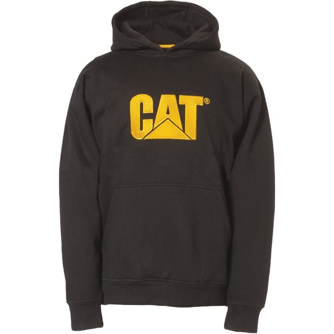 Caterpillar Heren Hoodie CAT Trademark Sweatshirt Capuchon Zwart - Maat L