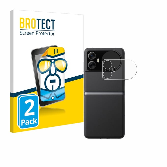 BROTECT - Screenprotector voor Blackview Hero 10 (Extern Beeldscherm) - Folie Beschermfolie transparant 2 Stuks