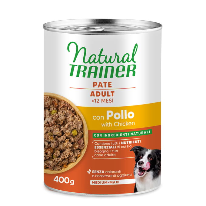Natural Trainer Volwassen Medium/Maxi 6 x 400 g - 6 x 400 g Kip